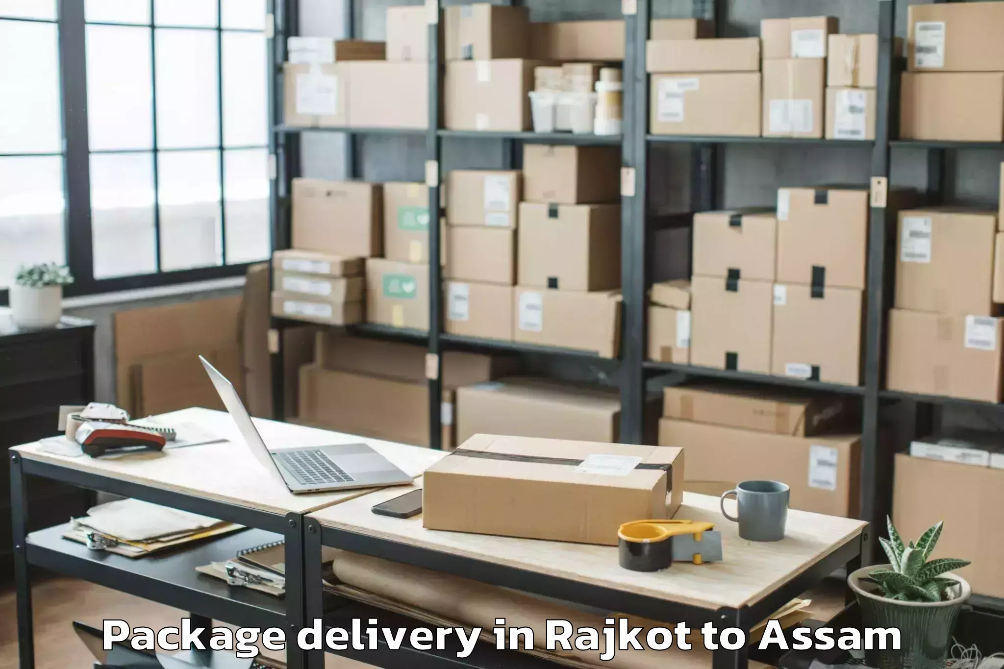 Reliable Rajkot to Gossaigaon Pt Package Delivery